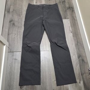 Eddie Bauer Dark Gray Straight-Leg Pants